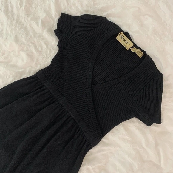 Vintage Goldworm Black Wool Sweater Dress sz Small - Picture 12 of 12